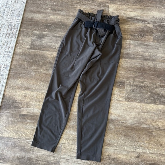 Athleta Skyline Pant - Paperbag Waist and Belt - Taupe - Picture 3 of 9